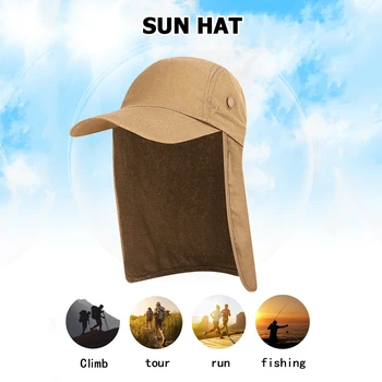 Унисекс слънцезащита Рибарска шапка Сенник Шапка за риболов Къмпинг Туризъм