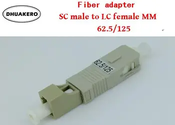 безплатна доставка AB43L SC мъжки към LC женски MM 62.5/125 10pcs режим Адаптер за конектор за фланец на оптичен съединител
