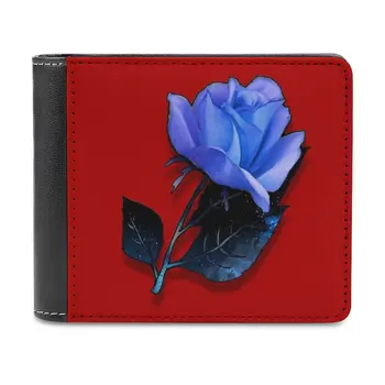 Blue Rose II Кожен портфейл Притежател на кредитна карта Луксозен портфейл Туин Пийкс Дейвид Линч Blue Rose Fire Разходка с мен Блек Лодж
