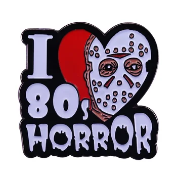 I 80s Horror Movie Enamel PIn Обичах филми на ужасите от 70-те и 80-те години, това беше моето сладко място.