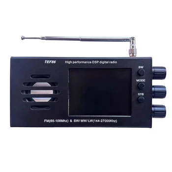  TEF86 Високопроизводително DSP цифрово радио радио 65-108Mhz FM и 144-27000Khz SW / MW / LW с 3.2-инчов LCD дисплей издръжлив