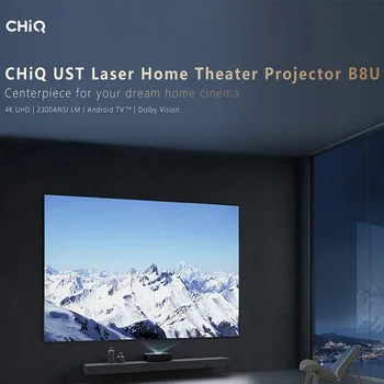 Changhong B8U лазерен проектор 4K 3D домашно кино с Android 11.0 TV Smart TV 2300 ANSI лумена Beamer HDMI 2.1 Wifi проектор
