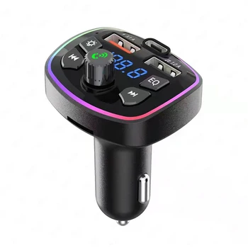 автомобилен радиомодулатор MP3 плейър Bluetooth-съвместим безжичен аудио приемник за свободни ръце PD 18W Type-C Dual USB 3.1A зарядно устройство
