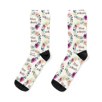 Копие на най-ревностната Джейн Остин Гордост и предразсъдъци Реколта рози чорапи туризъм Коледа чорап смешно чорап Дамски чорапи Мъжки