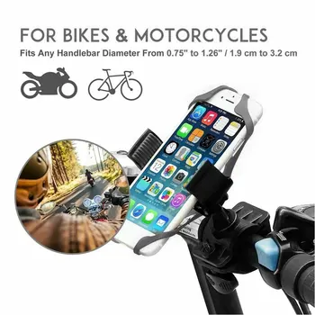 Универсален мотоциклет MTB велосипед кормило Bike Mount притежателя за мобилен телефон GPS 360 въртяща се кормило велосипед телефон притежателя