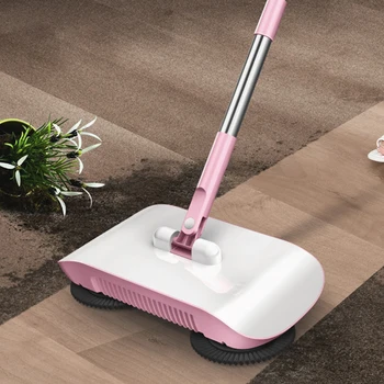 Hand Push Mop Broom Dustpan Robot Wet & Dry 3 In 1 180 Degree Rotating Sweeping Sweeping Machine Домакински почистващи инструменти