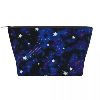 Galaxy Stars трапецовидни преносими чанти за грим Ежедневна чанта за съхранение Козметичен калъф за пътуване тоалетна чанта за бижута