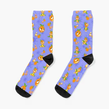 Оранжева птица Passholder Лого (зеленика) Чорапи Смешни чорапи Kawaii чорапи Луксозни чорапи Мъжки чорапи Луксозна марка Дамски