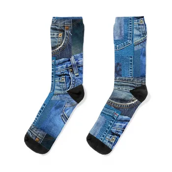 Пачуърк от сини дънки Чорапи отвесни чорапи за катерене Мъже Дамски