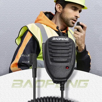 Нов уоки токи ръчен микрофон радио високоговорител микрофон PTT за уоки токи BF-888S UV-82 UV-5R UV-5RPro H9 H7 Ham радио