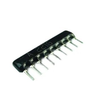 50 бр. A09-221 SIP-9 A09-221G 220 ома 8 Commoned резистор мрежа масив 9 PIN