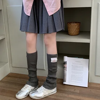корейски етикет Над коляното Нагреватели за крака Ръкави ЖЕНИ Калъфи за ръце Японски клинове Y2k вълнени чорапи за бедрата Пънк многофункционални ръкавици