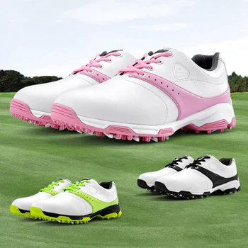 PGM голф обувки Дамски противоплъзгащи дишащи микрофибърни водоустойчиви супер мека междинна подметка на открито ежедневни спортни обувки