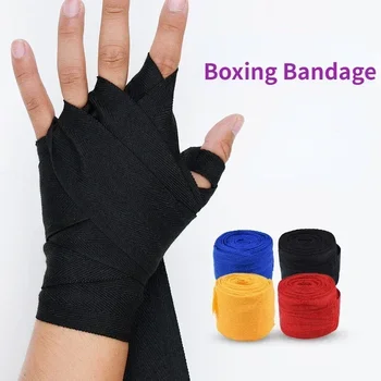 2.5M памук бокс превръзка китката обвивка кикбокс MMA муай тайландски обучение ръка протектор ръка ръкавици спортна каишка маншет ръкавици