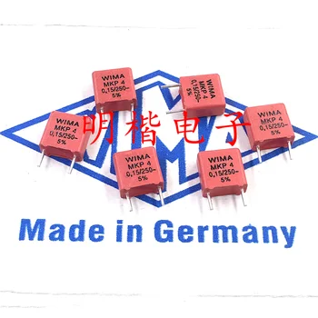 Безплатна доставка 10бр/30бр WIMA Германия кондензатор MKP4 250V 0.15UF 250V154 150NF P = 7.5mm