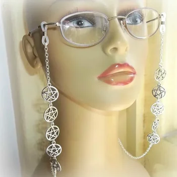 Езически очила готически сребърни очила верига