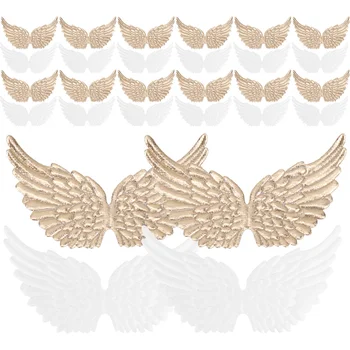 24Pcs кърпа ангел крило подпори DIY многофункционални малки крила за облекло чанта декор