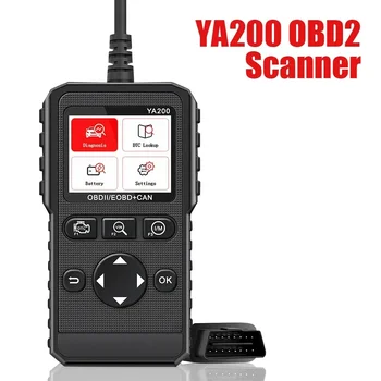 Професионален скенер YA200 OBD2 Диагностичен инструмент Аксесоари за кола Автоматична система за двигатели DTC Търсене на четец на кодове