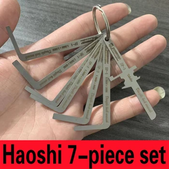 Нов HAOSHI 7PCS ключар кутия ПИН инструменти комплект Топ ПИН пластмасов работен щифт комплект за ключар заключване демонтаж инструмент
