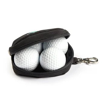 Чанта за съхранение на топка за голф Мъже Жени Голямо пространство за съхранение на топка за голф Преносим PU кожен калъф за съхранение на голф спортове Аксесоар