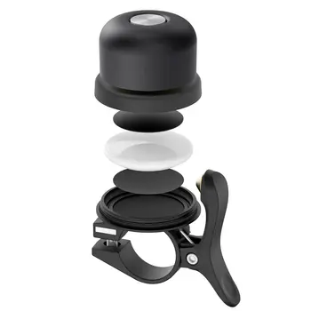 Звънец за велосипеди за Apple AirTag, AirTag Държач за монтиране на велосипеди GPS Tracker против кражба Водоустойчив за 0.87in / 22.2mm Размер Bike Handleb