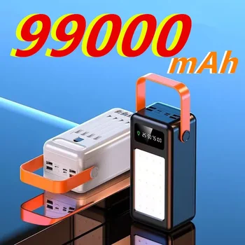 Power Bank 99000mAh Dual USB Power Bank 99000 MAh Преносимо външно зарядно устройство за iPhone Xiaomi Samsung Phone
