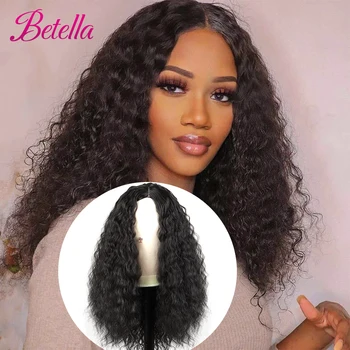 Betella синтетични перуки водни перуки за черни жени дълги дълбоки вълни перуки коса топлоустойчиви половин ръка вързани Cosplaly перуки парти