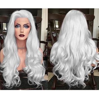 Premium Silver Lace Front Wig 26