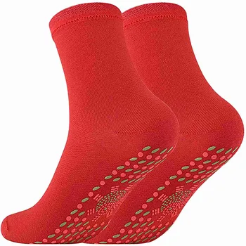 Самонагряващи се магнитни чорапи за жени Мъже Самонагряващи се чорапи Обиколка Магнитна терапия Удобни зимни топли масажни чорапи Pression