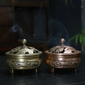 Нов меден тамян горелка аромат вземане тамян запечатване мухъл притежателя тамян йога медитация дома аромат ароматерапия