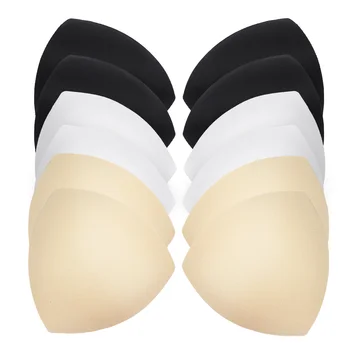 TENDYCOCO жени подвижен сутиен гъбеста подложка сутиен вложки подложки за бански костюми спорт (бяло/черно/цвят на кожата)