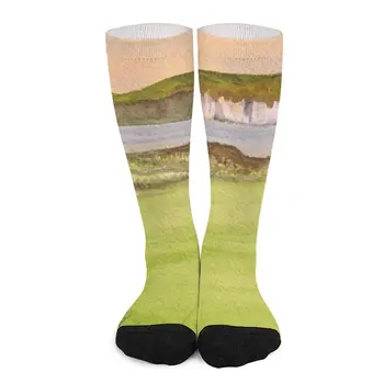 Роял Портръш голф игрище 5-та дупка чорапи Валентин ден подарък за гадже мъжки чорапи спортни чорапи за мъже Мъжки чорап