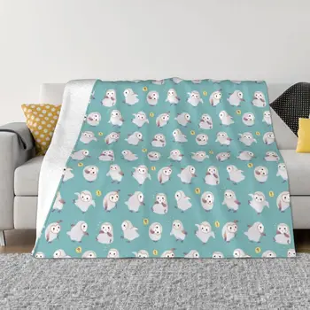 Бебешки забулени сови хвърлят одеяло Тежко одеяло каре на дивана Одеяло за коса