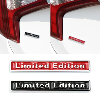 Черен/червен 3D лимитирана серия стикер за кола за opel astra h bmw f30 e36 citroen c1 vw caddy volvo v50 alfa romeo e46 vw ford focus