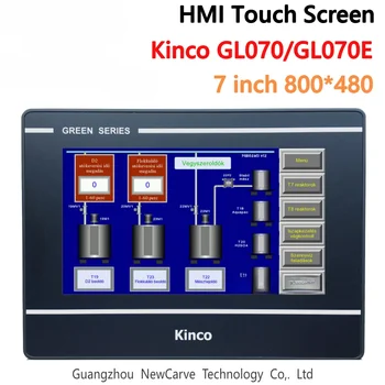 Kinco GL070 GL070E Ethernet хост HMI сензорен екран 7 инчов 800 * 480 интерфейс за човешка машина Замяна MT4434TE MT4414TE Newcarve
