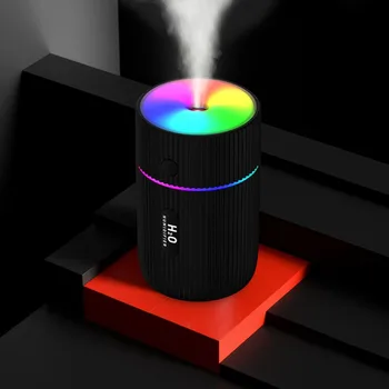 Овлажнител преносим USB ултразвуков цветен дифузьор за чаши Cool Mist Maker пречиствател на овлажнителя за въздух със светлина за кола