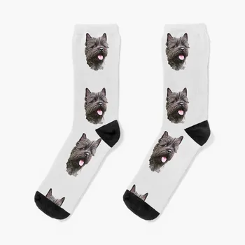 Керн териер Cutie чорапи ново в чорапи нова година чорапи мъжки чорапи дамски
