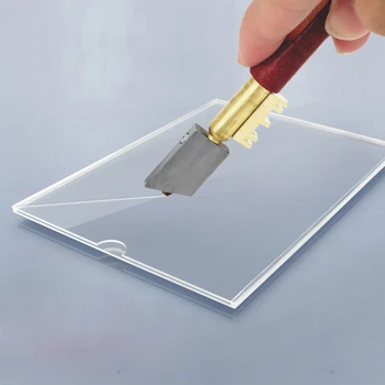 Единична диамантена резачка за стъкло Преносим остър нож Стъклен диамантен режещ инструмент