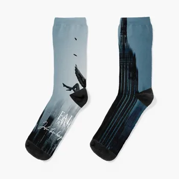 u2 остани паднал ангел синьо Чорапи Термо чорапи мъж зимен туризъм карикатура чорапи спортни чорапи Дизайнерски мъжки чорапи Дамски