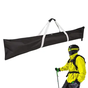 Ски чанта водоустойчива ски чанта за съхранение на открито къмпинг пътуване годни ски до 185 см трайна дръжка ски и сноуборд оборудване
