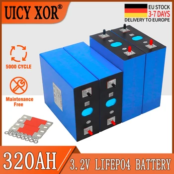 3.2V 320AH 1-16PCS Lifepo4 литиево-желязо фосфатна батерия DIY 12V 24V 36V 48V електрически автомобил слънчева система за съхранение клетки