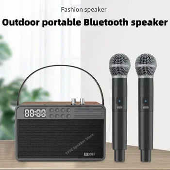 Портативни Bluetooth високоговорители Караоке площад Открито музикално семейно събиране Безжичен микрофон и интегрирана озвучителна система