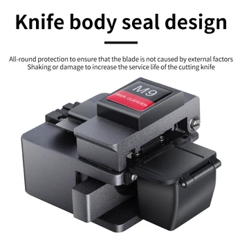 M9 Fiber Cleaver Cable Cutting Knife FTTT Fiber Optic Knife Tools Cutter High Precision Cleavers with16 Surface Blade