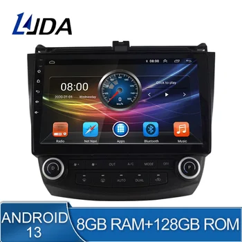 LJDA Android 13 Автомобилен мултимедиен плейър за Honda Accord 2003 2004 2005 2006 2007 Автомобилно радио аудио WIFI GPS навигация стерео DSP