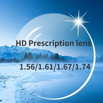 HD Clear Prescription Късогледство 1.56 1.61 1.67 1.74 Лещи Четене Прогресивна мултифокална бифокална смола Серия асферични лещи