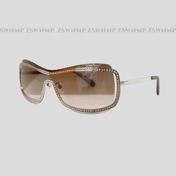 2023 Марка дизайнер правоъгълник метални слънчеви очила луксозни реколта рамка жени слънчеви очила мъже очила жени огледало gafas де сол uv400