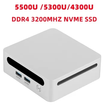 SZBOX Мини компютър 5500U / 5300U / 4300U Windows 11 DDR4 3200MHZ NVME SSD WIIF 6 BT 5.2 4K HD MINI PC геймърски компютър