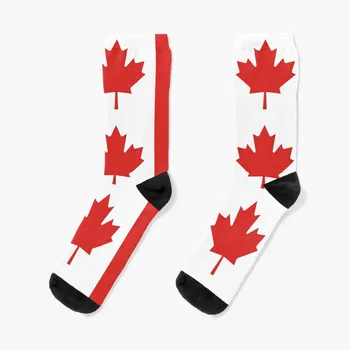 Canada Flag Socks Модни чорапи Голф чорапи Хелоуин чорапи Чорапи Женски Мъжки