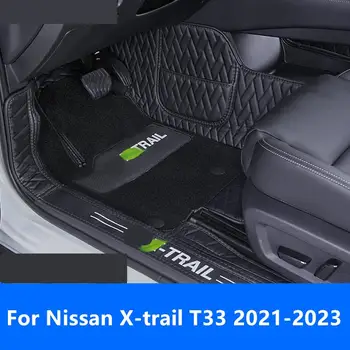 За Nissan X-trail T33 2021-2023 Автомобилни стелки напълно затворени интериор модификация специални килим аксесоари декорация